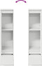vidaXL - Highboard - 29,5x34x119,5 - cm - spaanplaat - wit