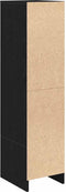 vidaXL - Highboard - 29,5x34x119,5 - cm - spaanplaat - zwart - eikenkleurig