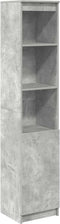 vidaXL - Highboard - 37,5x35x180 - cm - spaanplaat - betongrijs