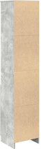 vidaXL - Highboard - 37,5x35x180 - cm - spaanplaat - betongrijs