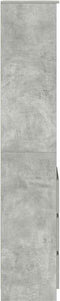 vidaXL - Highboard - 37,5x35x180 - cm - spaanplaat - betongrijs