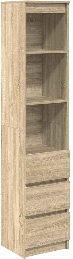 vidaXL - Highboard - 37,5x35x180 - cm - spaanplaat - sonoma - eikenkleurig