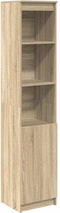 vidaXL - Highboard - 37,5x35x180 - cm - spaanplaat - sonoma - eikenkleurig