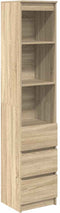 vidaXL - Highboard - 37,5x35x180 - cm - spaanplaat - sonoma - eikenkleurig