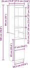 vidaXL - Highboard - 37,5x35x180 - cm - spaanplaat - sonoma - eikenkleurig