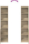 vidaXL - Highboard - 37,5x35x180 - cm - spaanplaat - sonoma - eikenkleurig