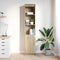 vidaXL - Highboard - 37,5x35x180 - cm - spaanplaat - sonoma - eikenkleurig