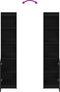 vidaXL - Highboard - 37,5x35x180 - cm - spaanplaat - zwart - eikenkleurig
