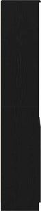 vidaXL - Highboard - 37,5x35x180 - cm - spaanplaat - zwart - eikenkleurig