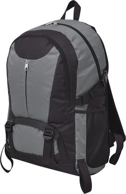 vidaXL - Hiking - rugzak - 40 - L - zwart - en - grijs