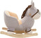 vidaXL Hobbeldier aap met rugleuning 60x32x55 cm pluche grijs