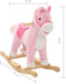 vidaXL Hobbeldier paard 65x32x58 cm pluche roze