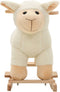 vidaXL Hobbeldier schaap 78x34x58 cm pluche wit