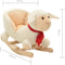 vidaXL Hobbeldier schaap met rugleuning 60x32x50 cm pluche wit
