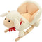vidaXL Hobbeldier schaap met rugleuning 60x32x50 cm pluche wit