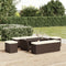 vidaXL - Hocker - met - kussen - 110x30x40 - cm - poly - rattan - bruin