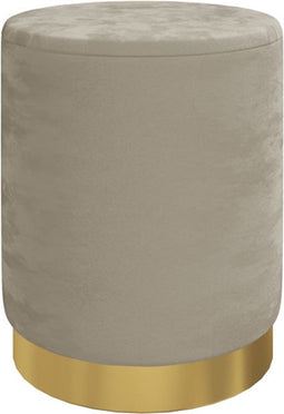 vidaXL - Hocker - met - opbergruimte - rond - fluweel - donkergrijs