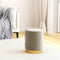 vidaXL - Hocker - met - opbergruimte - rond - fluweel - donkergrijs