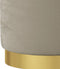 vidaXL - Hocker - met - opbergruimte - rond - fluweel - donkergrijs