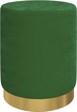 vidaXL - Hocker - met - opbergruimte - rond - fluweel - groen