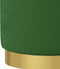 vidaXL - Hocker - met - opbergruimte - rond - fluweel - groen