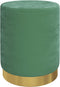 vidaXL - Hocker - met - opbergruimte - rond - fluweel - lichtblauw