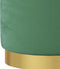 vidaXL - Hocker - met - opbergruimte - rond - fluweel - lichtblauw