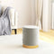 vidaXL - Hocker - met - opbergruimte - rond - fluweel - lichtgrijs