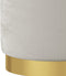 vidaXL - Hocker - met - opbergruimte - rond - fluweel - lichtgrijs