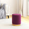 vidaXL - Hocker - met - opbergruimte - rond - fluweel - paars