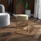 vidaXL - Hocker - rond - fluweel - donkergrijs