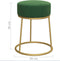 vidaXL - Hocker - rond - fluweel - groen