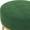 vidaXL - Hocker - rond - fluweel - groen