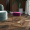 vidaXL - Hocker - rond - fluweel - paars