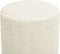 vidaXL - Hocker - rond - pluche - wit
