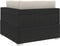 vidaXL - Hoekbank - 1 - st - met - kussens - poly - rattan - zwart