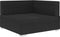 vidaXL - Hoekbank - 1 - st - met - kussens - poly - rattan - zwart