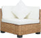 vidaXL - Hoekbank - met - kussens - natuurlijk - rattan