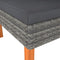 vidaXL - Hoekbank - poly - rattan - en - massief - eucalyptushout