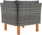 vidaXL - Hoekbank - poly - rattan - en - massief - eucalyptushout