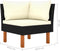 vidaXL - Hoekbank - poly - rattan - en - massief - eucalyptushout