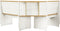 vidaXL - Hoekbank - REINE - 151 - cm - massief - grenenhout - honingbruin - en - wit