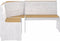 vidaXL - Hoekbank - REINE - 151 - cm - massief - grenenhout - honingbruin - en - wit