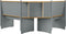 vidaXL - Hoekbank - REINE - 151 - cm - massief - grenenhout - honingbruin - en - grijs