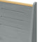 vidaXL - Hoekbank - REINE - 151 - cm - massief - grenenhout - honingbruin - en - grijs
