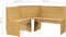 vidaXL - Hoekbank - REINE - 151 - cm - massief - grenenhout - honingbruin