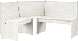 vidaXL - Hoekbank - REINE - 151 - cm - massief - grenenhout - wit