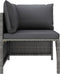 vidaXL - Hoekbank - sectioneel - met - kussens - poly - rattan - grijs