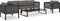vidaXL - Hoekbank - sectioneel - met - linkerarmleuning - poly - rattan - antraciet