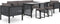 vidaXL - Hoekbank - sectioneel - met - linkerarmleuning - poly - rattan - antraciet